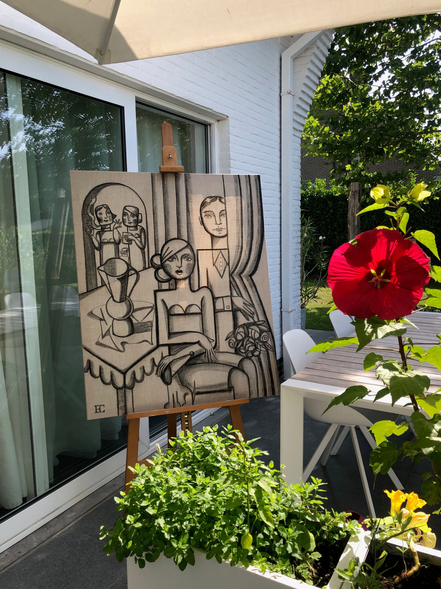 Table Conversations -  120x100cm