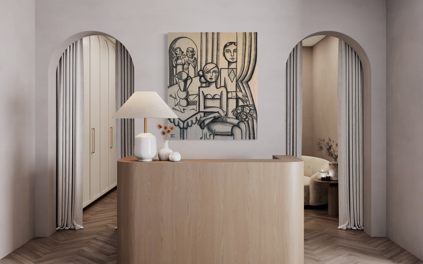 Table Conversations -  120x100cm