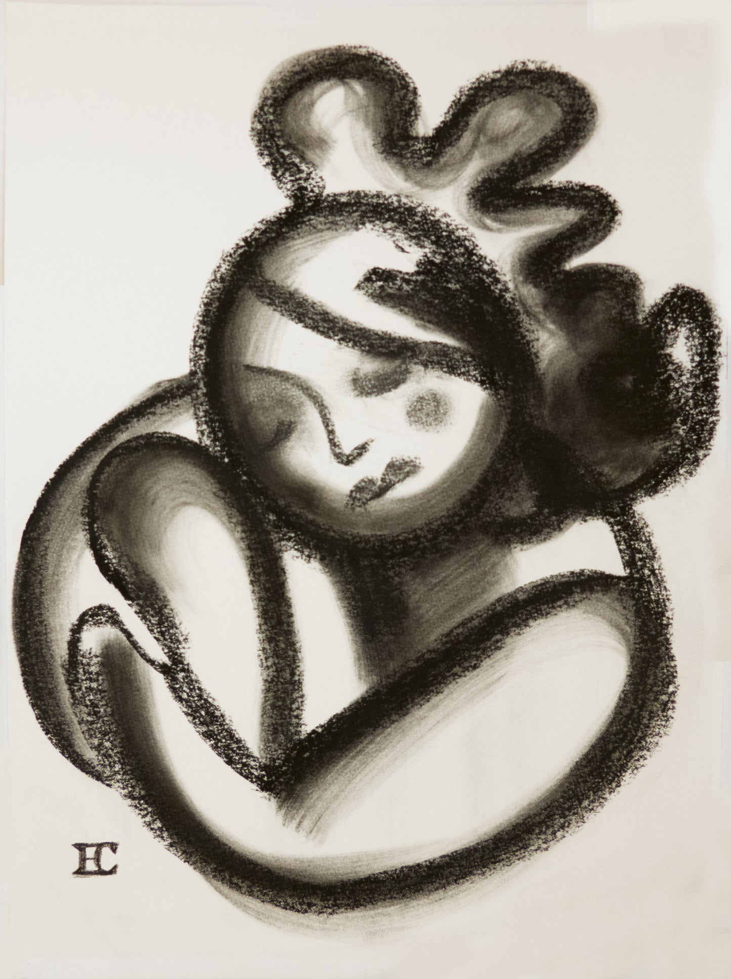 Female resting - Original