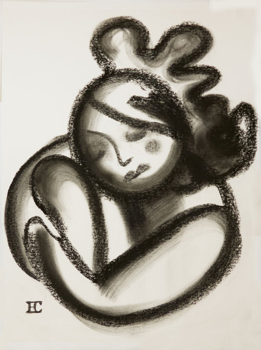 Female resting - Original