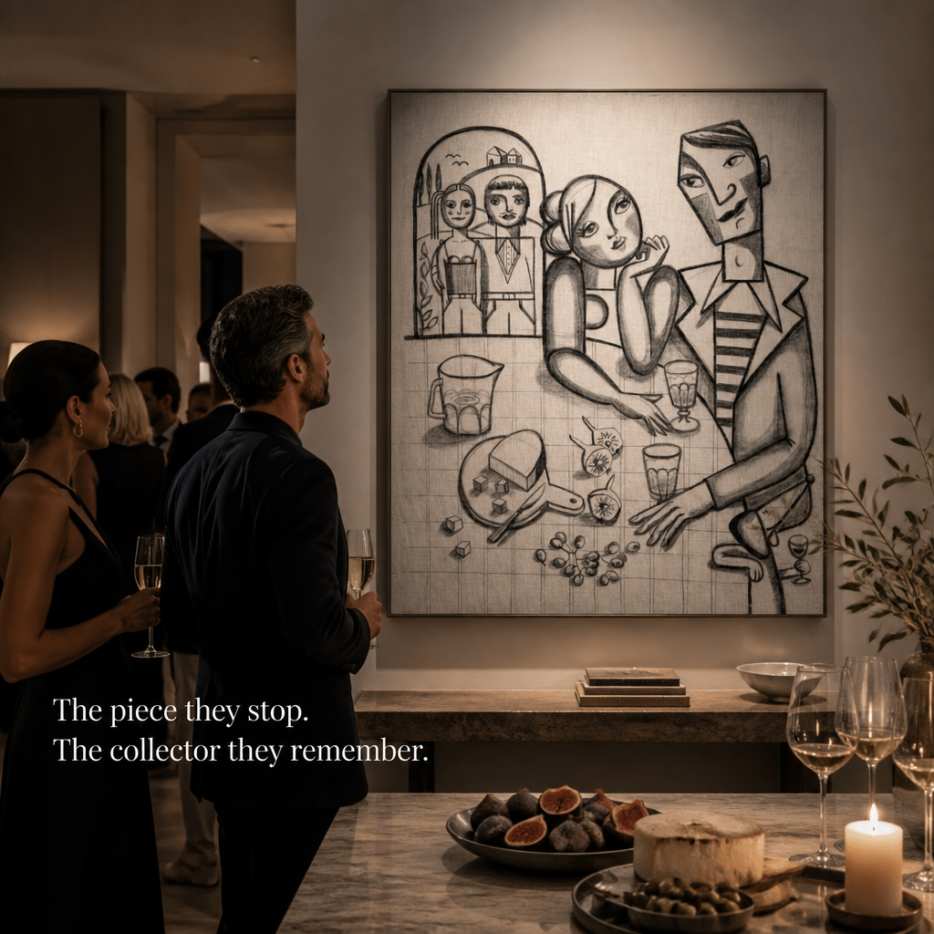 The family table - 120x100cm